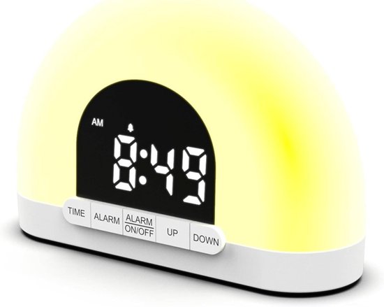 Wekker met Zonsopgang - Wake-up Light Zonlichtwekker - Rustig Wakker Worden - Simuleert Zonsopgang - N.v.t. - Wit — afbeelding 5