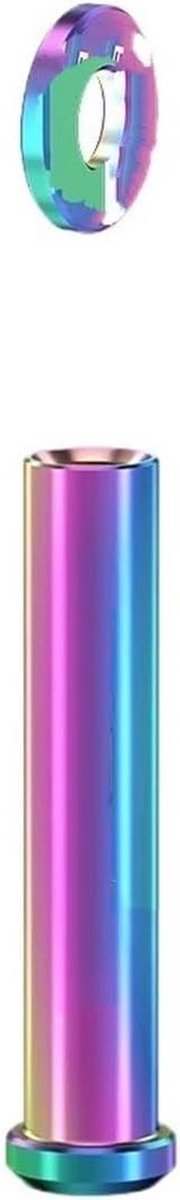 Remklauw Schroef - Bevestigingsmoer Kit - Racefiets Onderhoud - Titaniumlegering - M6 x 30mm - Rainbow
