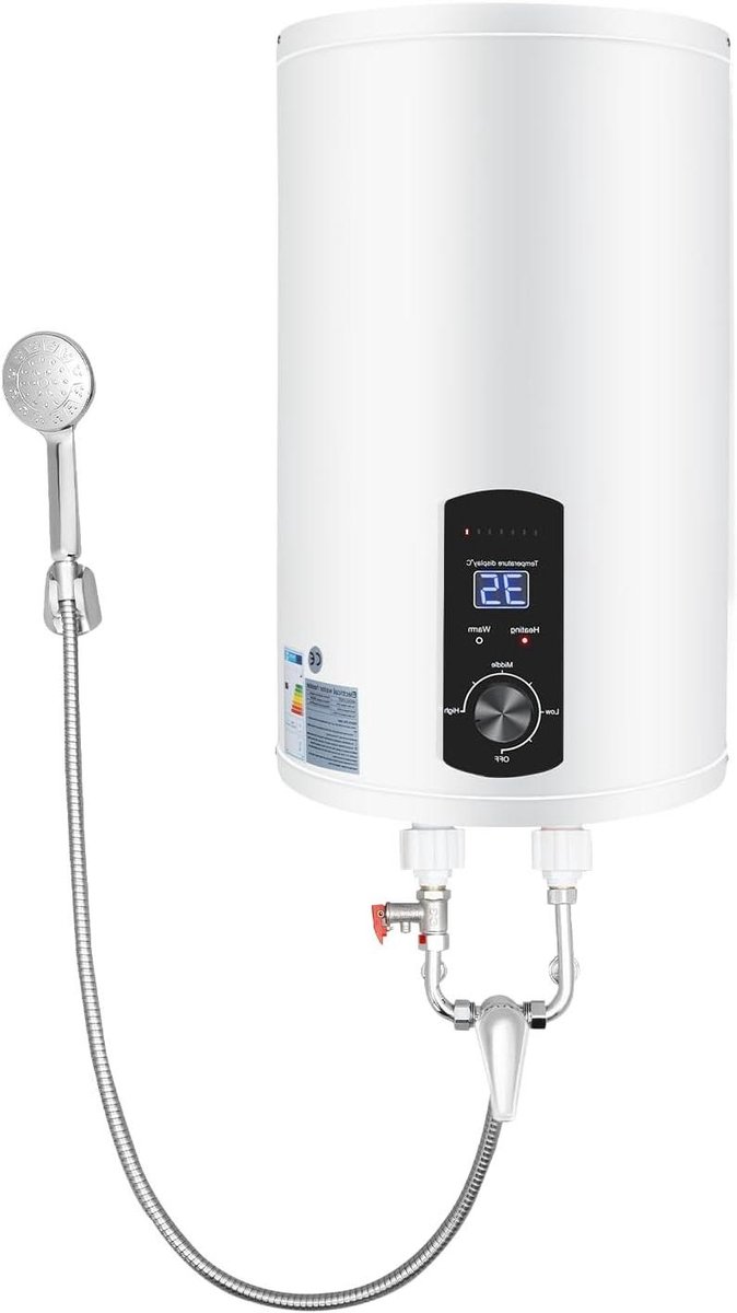 Elektrische Boiler - Warmwaterboiler Keuken - Direct Warm Water - Lekbescherming - 50 Liter - Wit