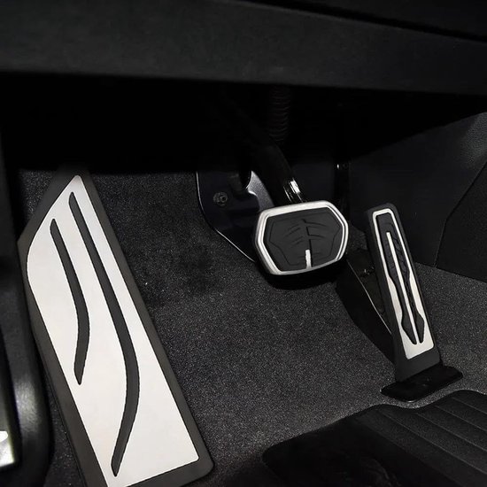 Auto Pedaalhoezen - Pedaal Covers Gas Rem - Verbeteren Rijervaring - Antislip Ontwerp - 1 Paar - Zilver — afbeelding 3