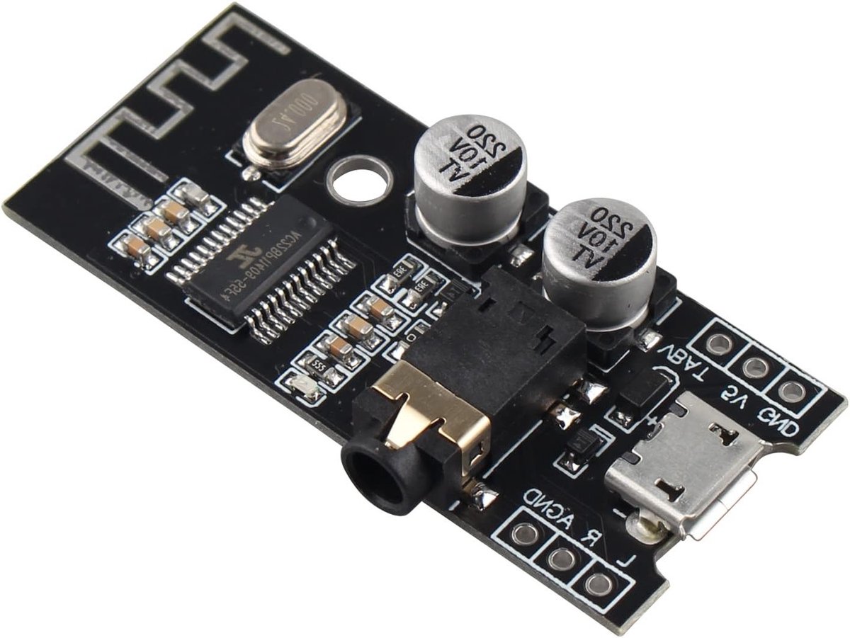 Bluetooth Ontvanger Module voor DIY Geluidsystemen - Draadloze Audio Receiver voor Speakers met Bluetooth 4.2 en MP3 Functie
