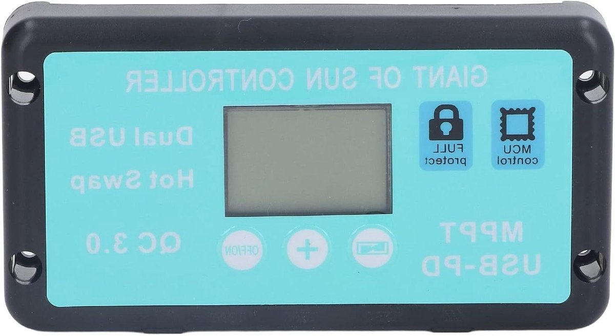 MPPT Solar Charge Controller - Laadregelaar Zonnepanelen - Batterij Opladen - Hogere Energiebesparing - 30A - Aluminium