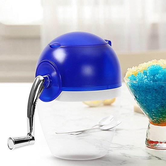 Crushed IJs Machine - IJsvermaler Sneeuw Machine - Drankjes Koelen - Handmatig Crank Bediening - 16.4 cm - Zilver — afbeelding 2