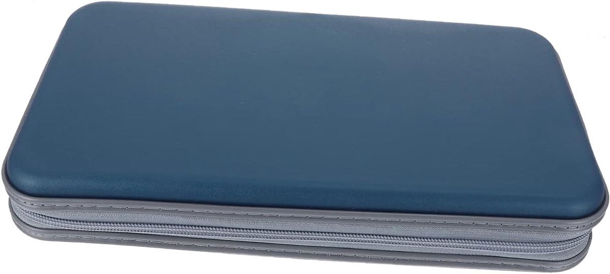 Cd Opbergcase - Dvd Houder - Schijven Organiseren - Waterdicht Ontwerp - 28x16CM - Blauw