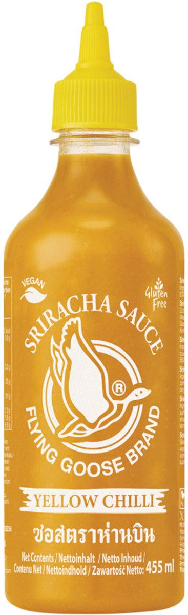 Flying Goose Sriracha geel 12 x 455 ml