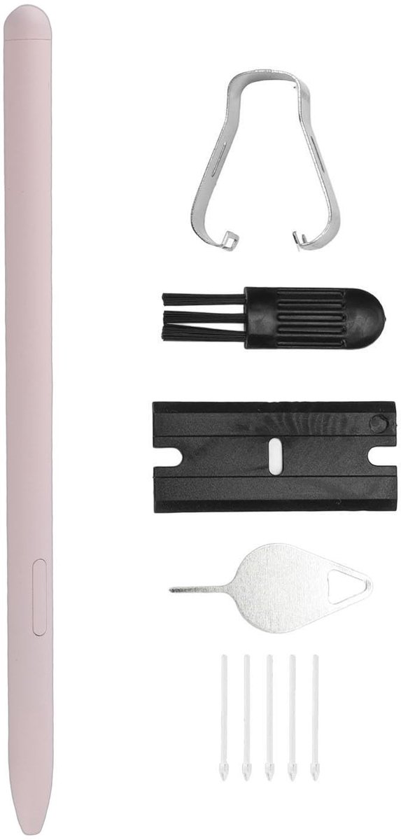 Dailygoody - Vervangende S Pen Stylus Pen - Tablet Stylus - Roze - Geschikt voor Galaxy Tab S6 Lite - 10,4 inch - Inclusief 5 Tips — afbeelding 2