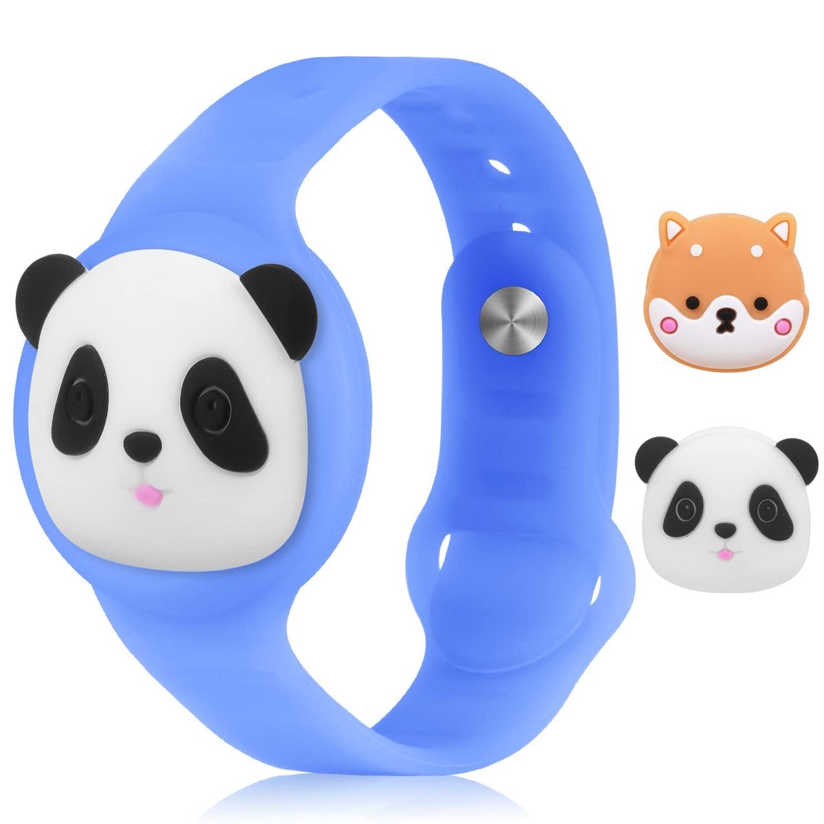 Dailygoody - Horlogeband - Siliconen armband - Verstelbare polsband voor AirTags - Geschikt voor kinderen - Krasbestendig - Antiverlies bescherming