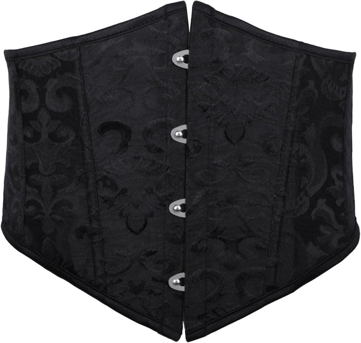 Onderbust Corset voor Dames, Brede Taille Corset met Visserijrails voor Goth Mode, Steampunk Outfit, Halloween Kostuum en LARP Activiteiten