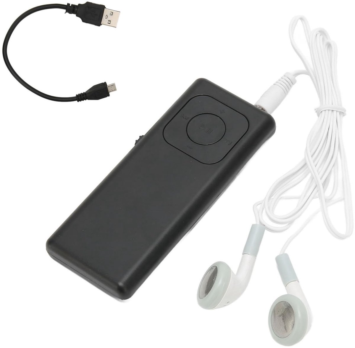 Dailygoody - MP3-speler - Mini-muziekspeler - Langdurige batterijlevensduur - Zwart - Ondersteunt geheugenkaarten tot 64 GB - Geschikt voor studenten