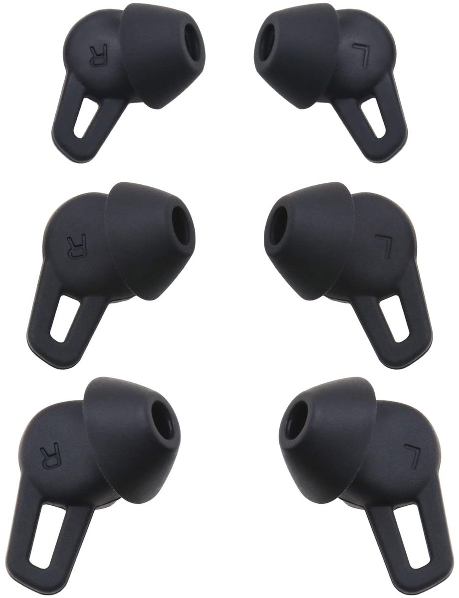 Dailygoody - Oordopjes cover - Siliconen oordopjes - Zacht en comfortabel - Zwart - Vervangende in-ear tips - Geschikt voor Huawei FreeLace Pro