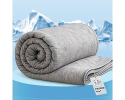 Pasper Koeldeken 200 x 220 cm - verkoelend dekbed - Q-max > 0.43 cooling blanket - dunne zomerdekbed - zelfkoelende deken voor mensen