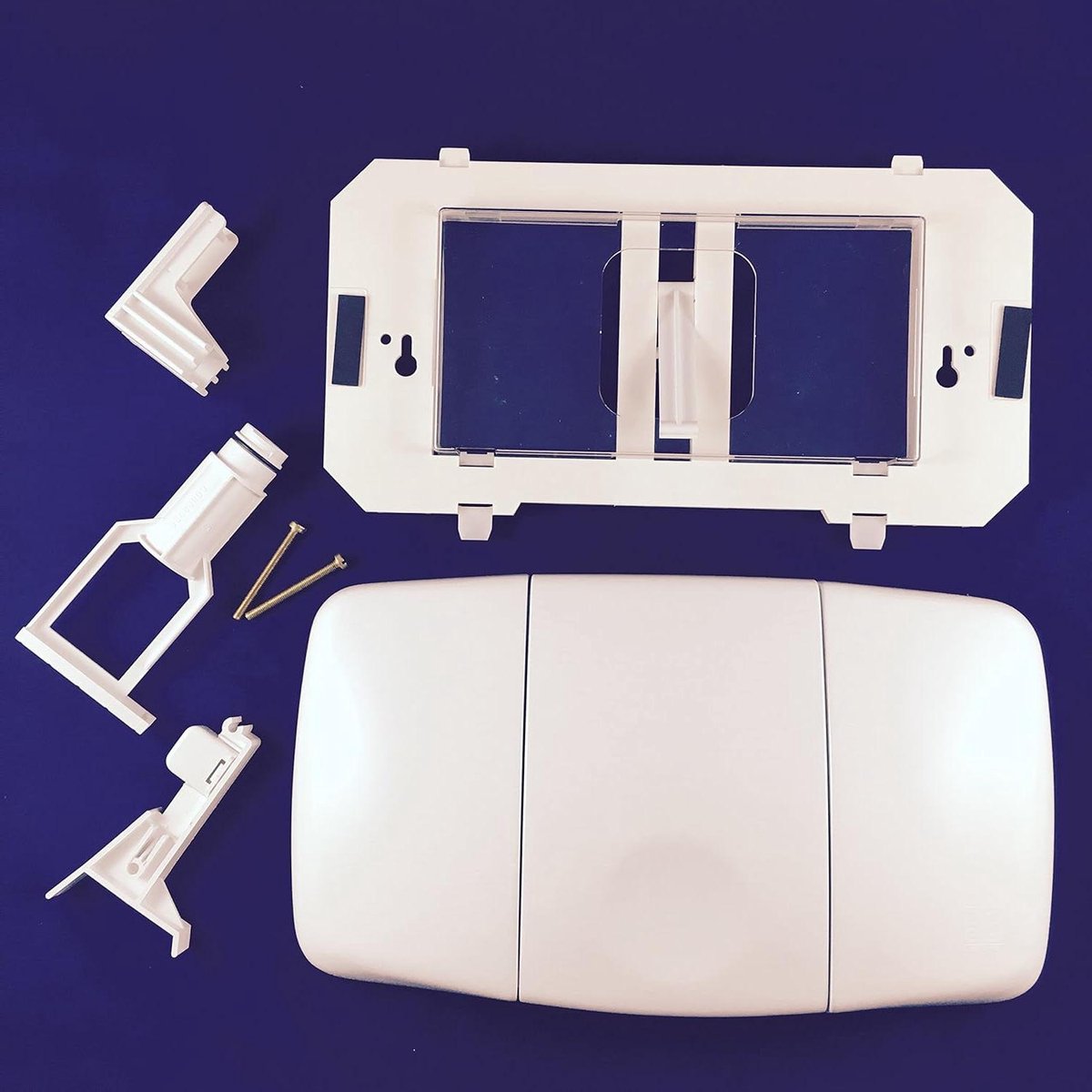Inbouwframe Toilet - Reserveonderdeel Cassette - Badkamer Installatie - Mechanische Bediening - 4 kg - Wit