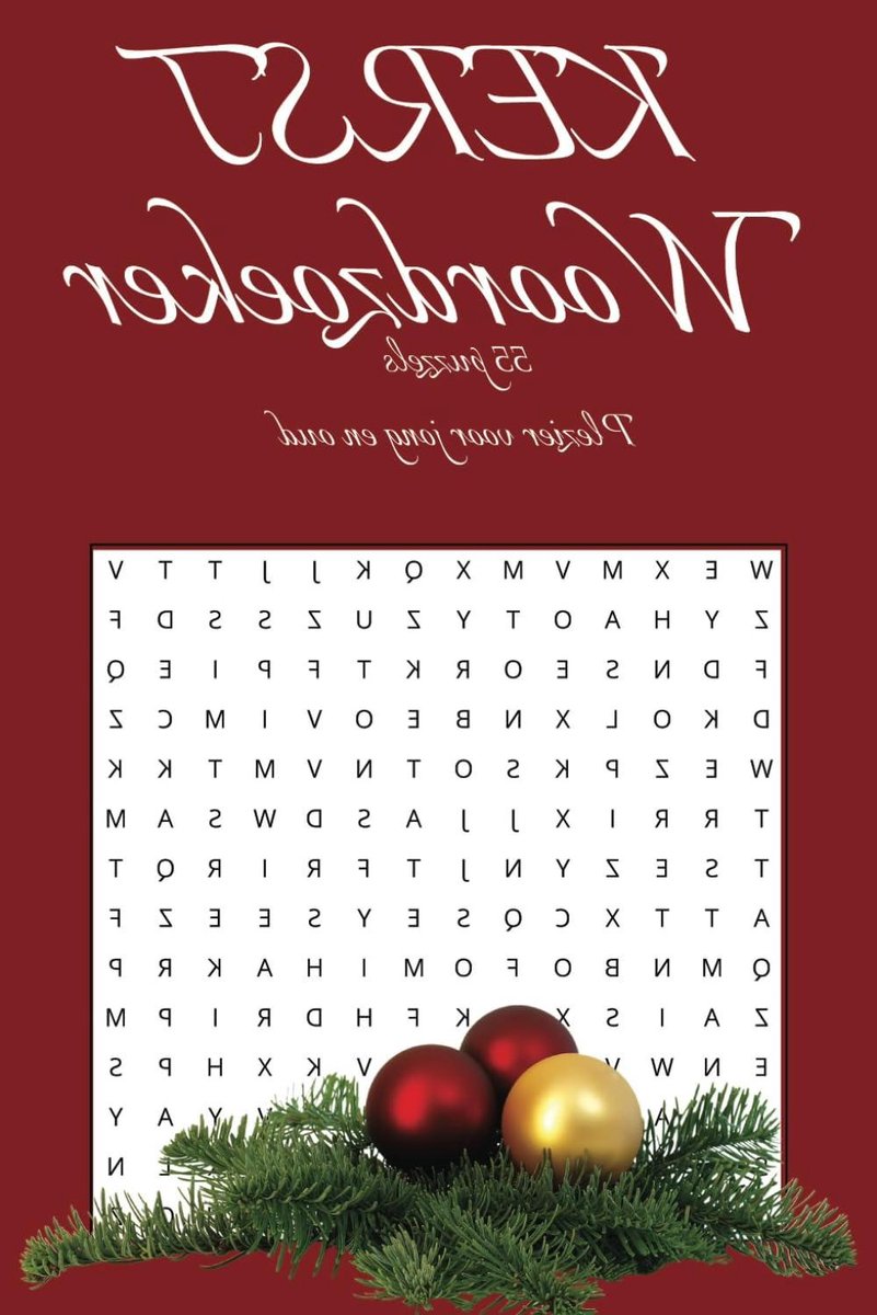 Kerst Woordzoeker - Puzzelboek Kerst - Ontspanning en Plezier - 55 Puzzels - 110 Pagina's - Niet gespecificeerd