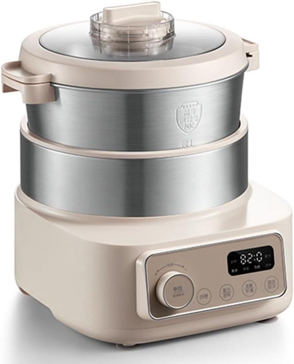 Deegmachine - Deegmixer - Zelf Bakken - Intelligente Temperatuurregeling - 5L Capaciteit - Geel