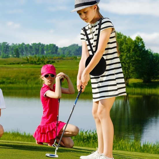 Golf Swing Trainer - Bal Oefenhulp - Golfslag Verbeteren - Verstelbare Ondersteuning - 15 cm - Zwart van GOLF — afbeelding 2