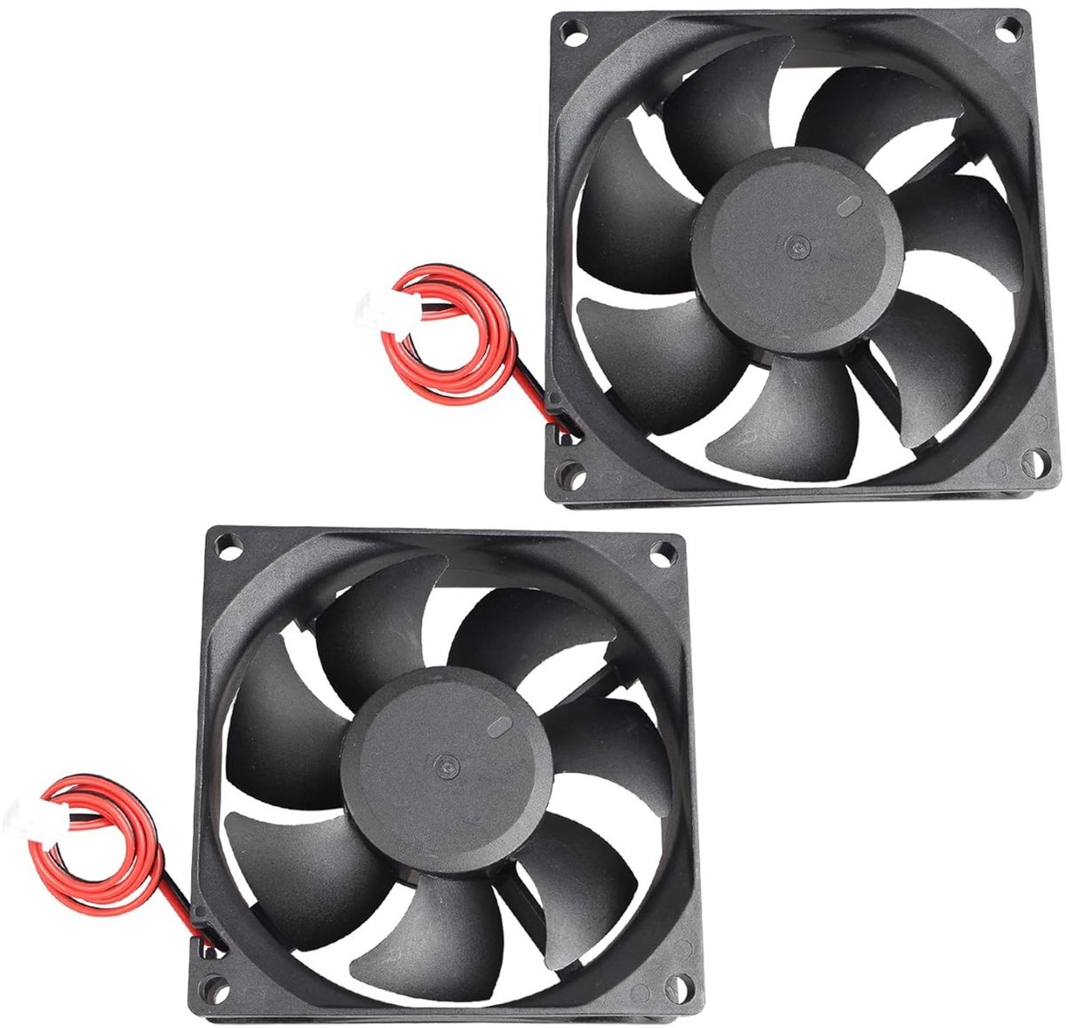 Mini Brushless Stille 3D Printer Ventilator 80 x 80 x 25mm, 8025 DC 5V met 2 Pin Terminal, Geschikt voor 3D Printers, PC Koeling en Computerbehuizing voor DIY Projecten