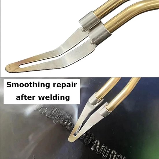 Kunststof lasapparaat - Reparatieset - Kunststof repareren - Snelle opwarming - 5 stuks - Zilver — afbeelding 5