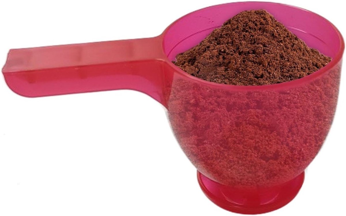 Maatbeker Schep - Kopschep - Nauwkeurig Meten - Verlengde Handgreep - 8x5x4 cm - Rood