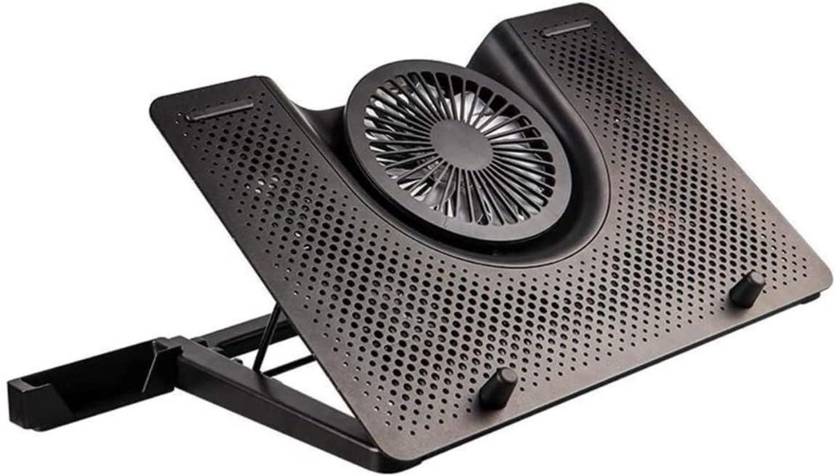 Laptop Koeler - Koelpads Notebook - Oververhitting Voorkomen - Stille Ventilator - Tot 18 inch - Zwart Blauw