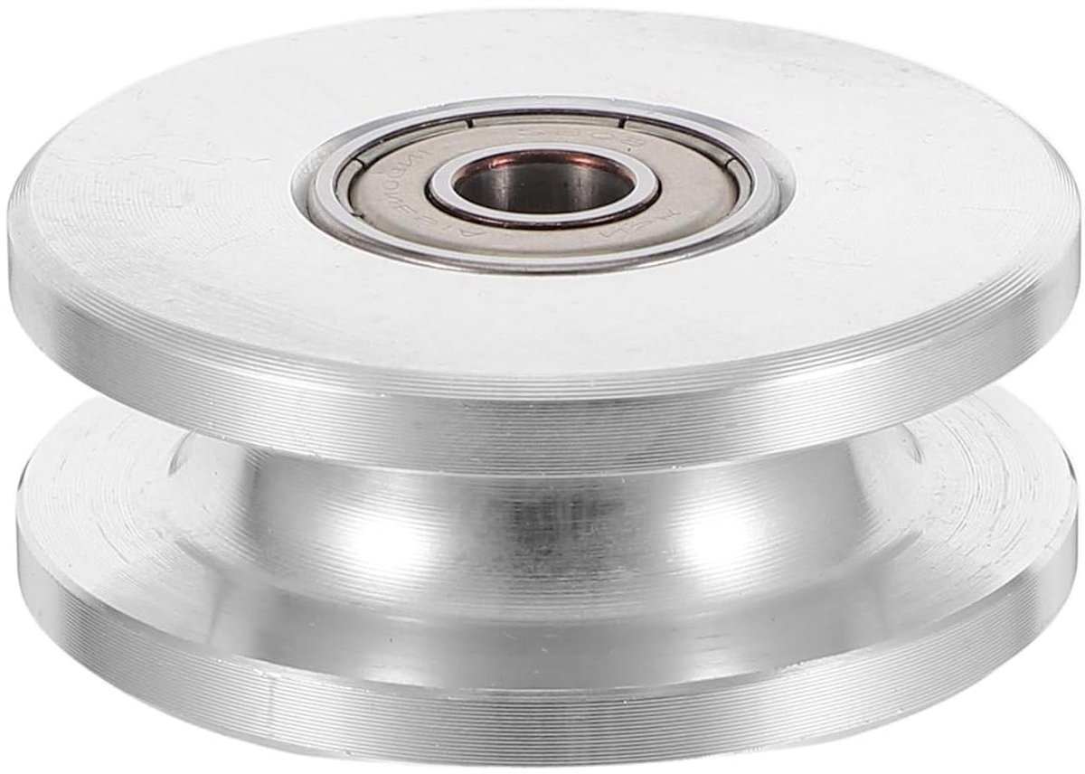 LIFKOME Aluminiumlegering U-groef Pulley Wiel Dubbele Lager Stille Roller Fitness Accessoire Voor Thuisgym Met Verbeterde Stabiliteit Duurzame Constructie