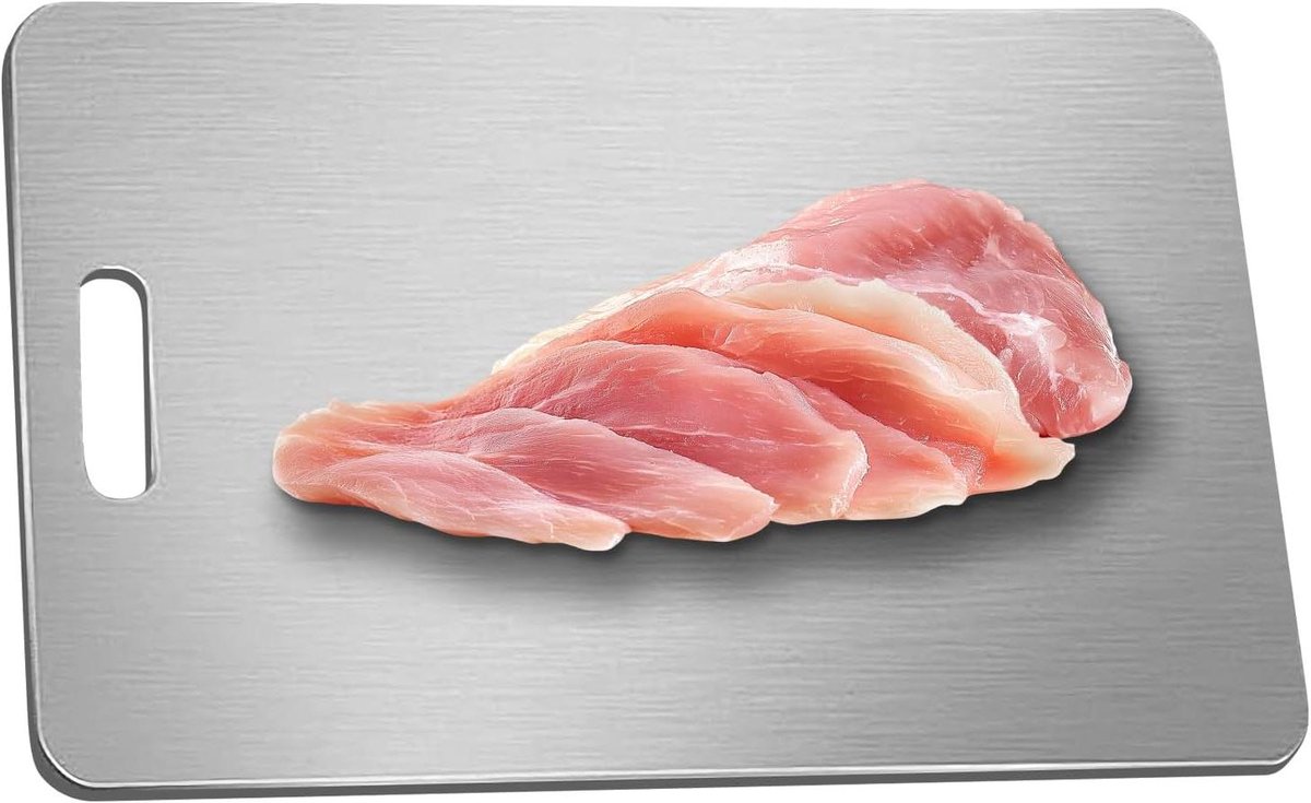 Kleine snijplank - Snijmat - Buiten koken - Sterk titanium - ca. 29 x 20 cm - Grijs
