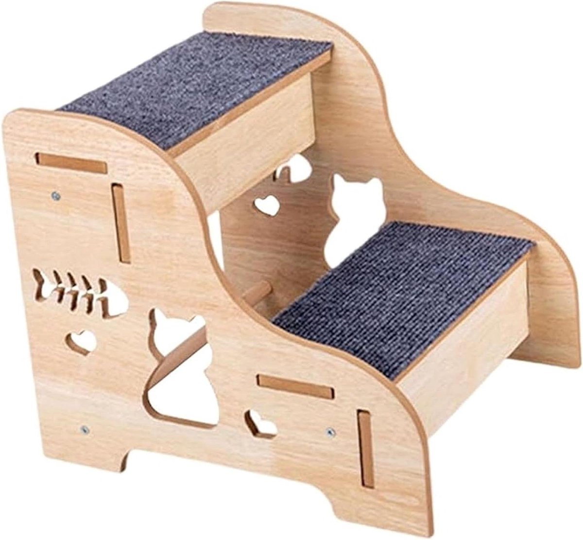 Houten Hondenloopplank - Huisdierentrapje - Veilig Klimmen - Antislip Oppervlak - L - Niet gespecificeerd