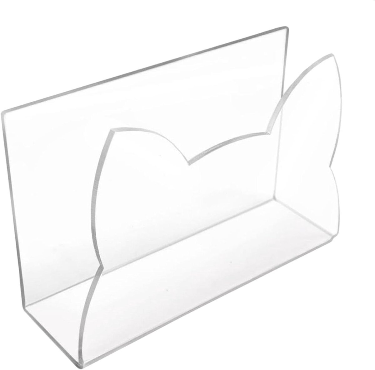 Desktop Organizer - Briefhouder - Post Sorteren - Leuke Kat Vorm - 15x55x10cm - Transparant