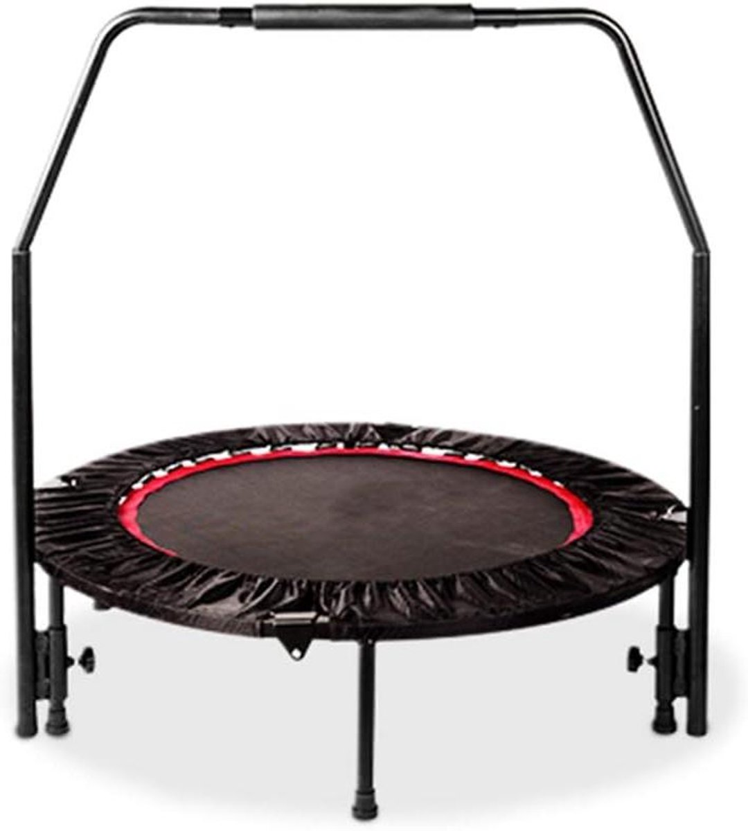 Fitness Trampoline - Mini Rebounder - Cardio Training - Opvouwbaar 2-in-1 Design - 102 cm Diameter - Zwart