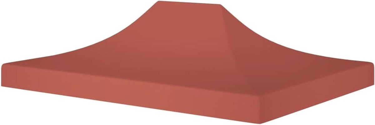 Partytent Dak - Feesttent Overkapping - Buitenfeest Organiseren - Waterdicht Uv-bestendig - 45 x 3 m - Terracotta