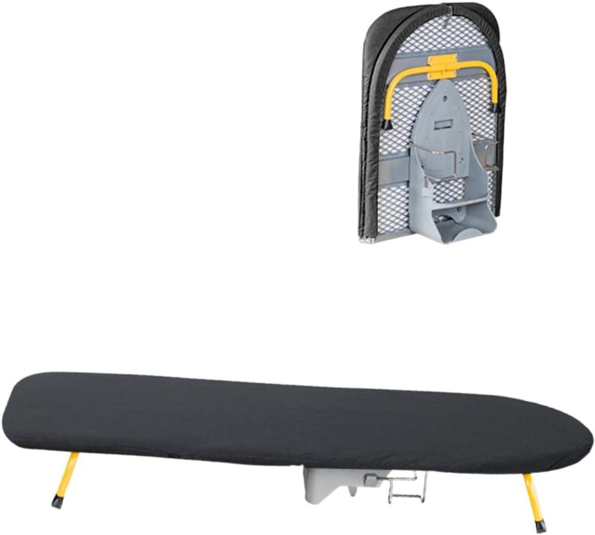 Strijkplank - Opvouwbare plank - Kleding Strijken - Met Wandhouder - 89 x 33 cm - Zwart