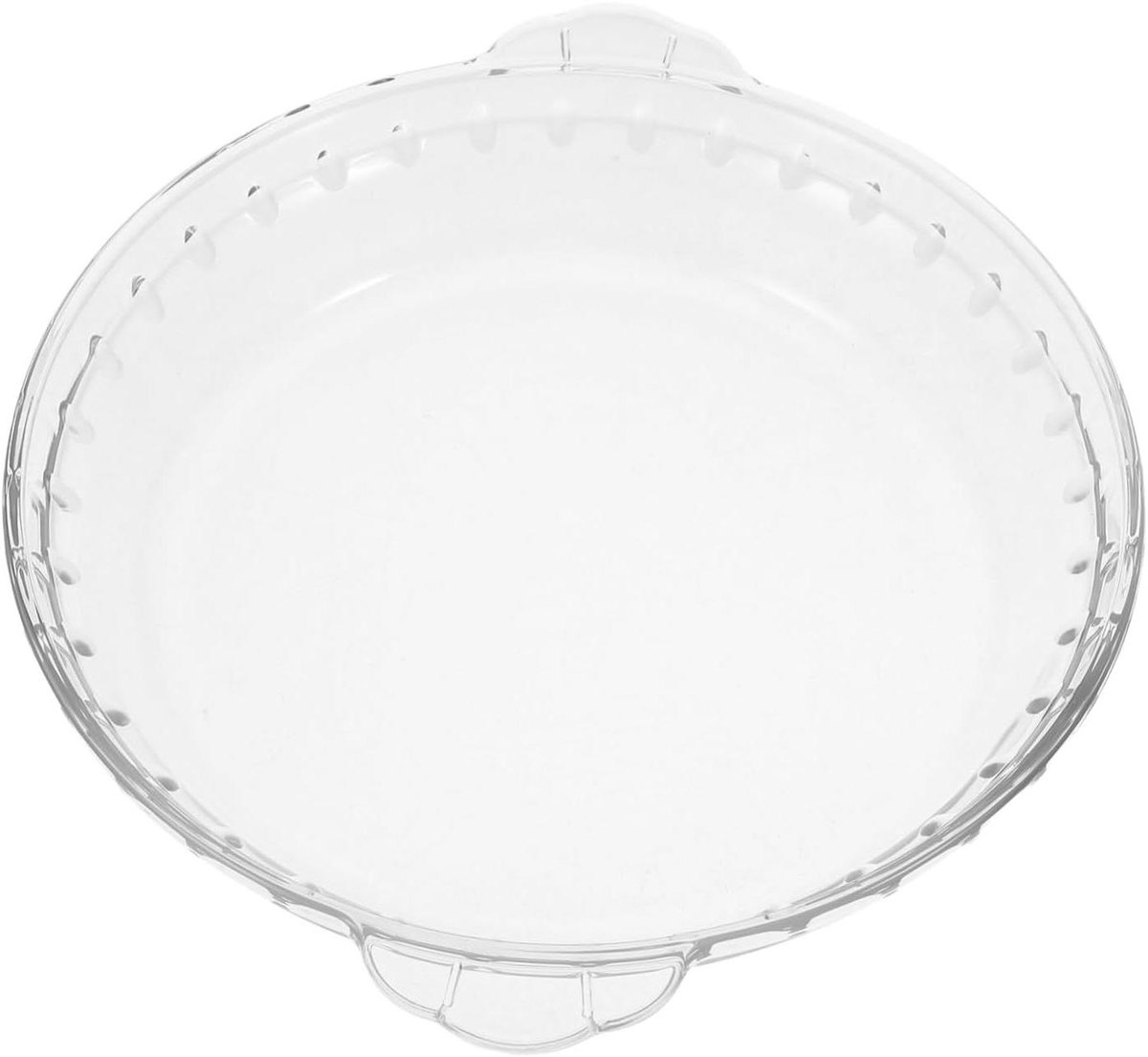 Glazen Bakplaat Ovenschaal Stoompan Stomen en Bakken Hittebestendig Glas 25.5x22x4.5cm Transparant
