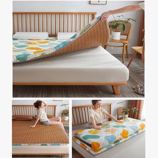 Japanse Vloermatras - Opvouwbare Futonmatras - Comfortabel Slapen - Dubbelzijdig Ontwerp - 0.6 x 1.2M - Niet gespecificeerd — afbeelding 2