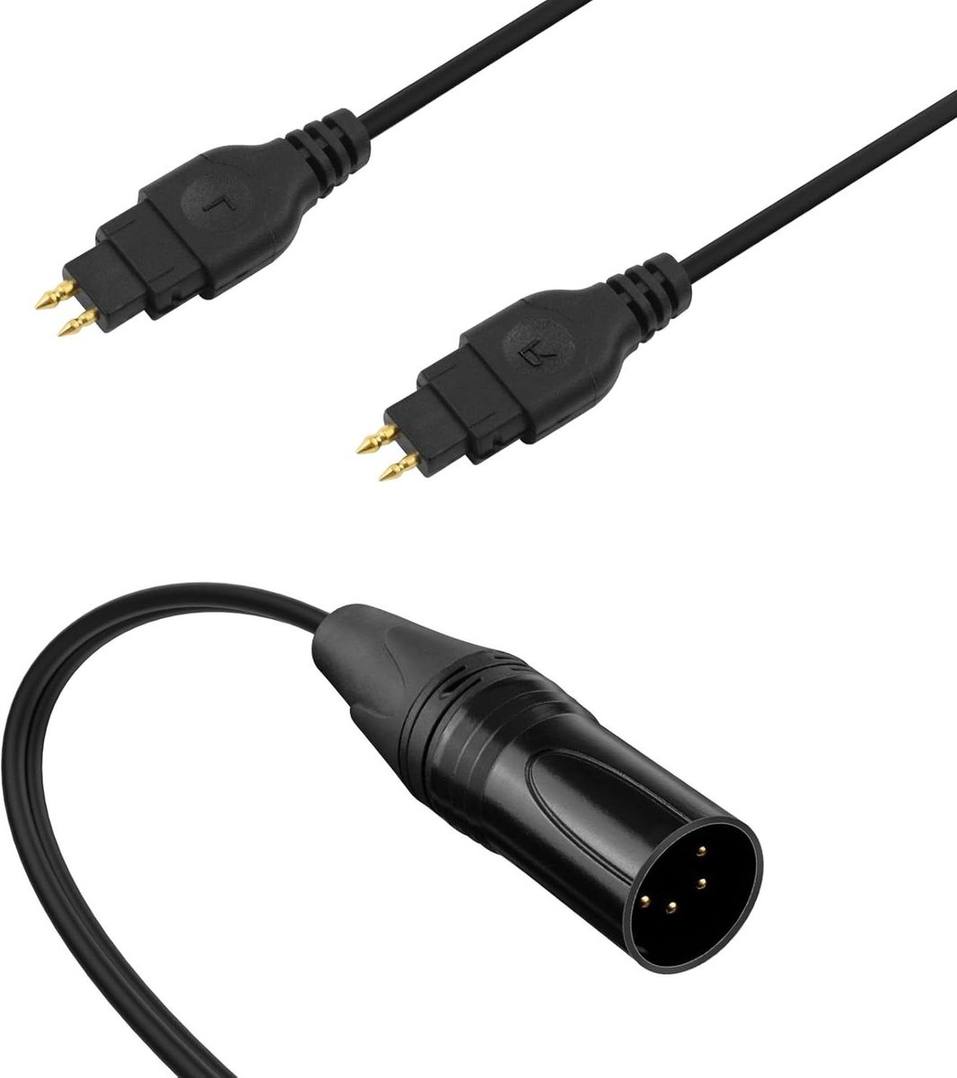 XLR Kabel - Audio Kabel - HiFi Geluid - 4-Pin Balans - 2m - Zwart