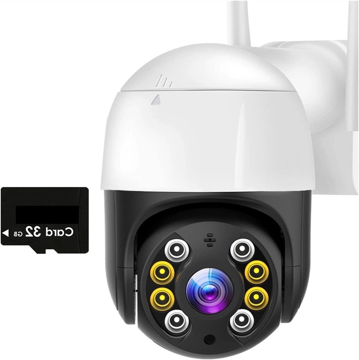 Beveiligingscamera - IP Camera PTZ Camera - Huis Beveiligen - 360 Graden Draaibaar - 10 x 10 x 10 mm