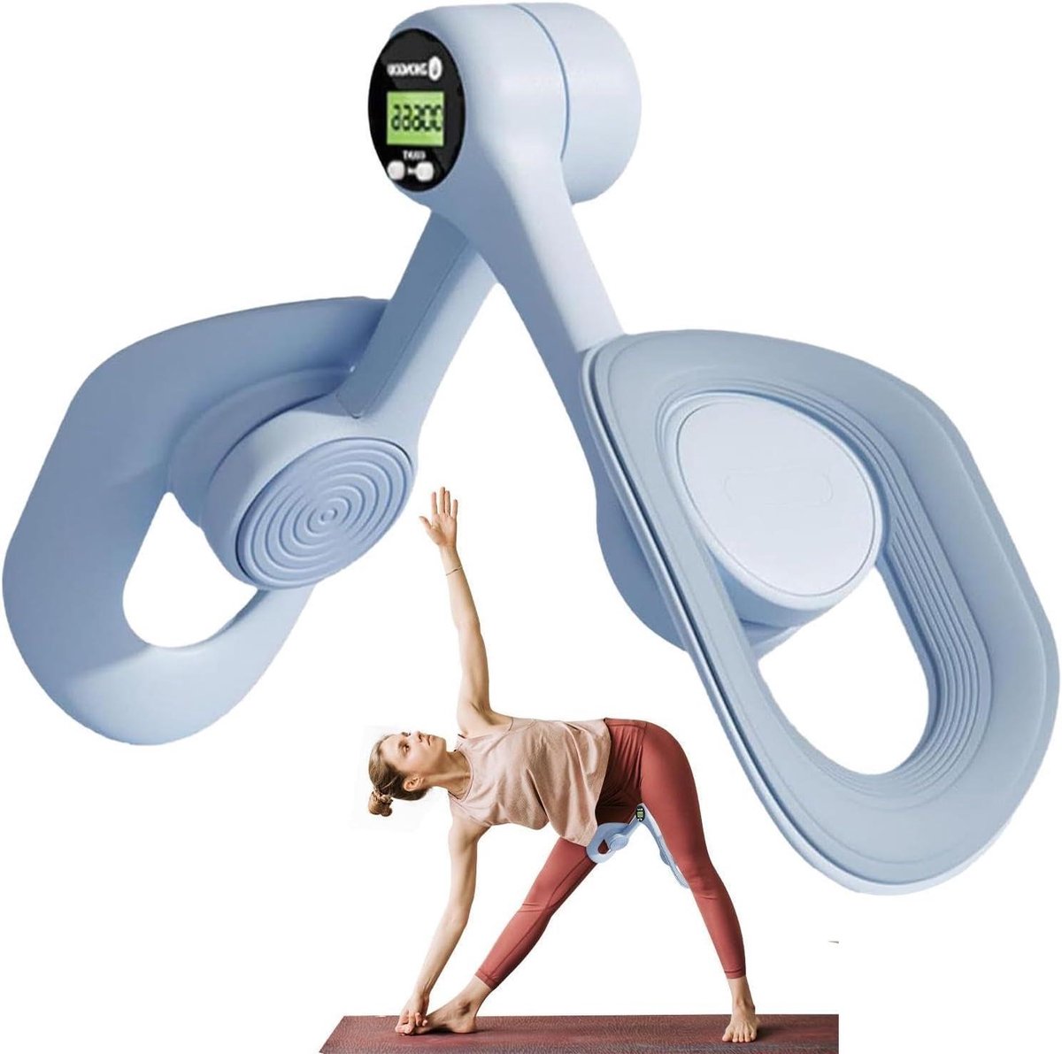 Heup Trainer - Bekkenbodem Trainer - Spierversterking Thuis - Intelligente Tellers - 35 x 25 cm - Blauw