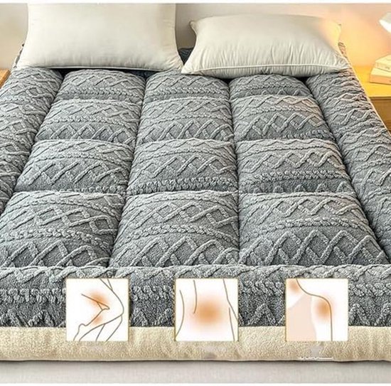 Japanse futonmatras - Vloermat slaapkussen - Comfortabel slapen - Opvouwbaar ruimtebesparend - Niet gespecificeerd - Niet gespecificeerd — afbeelding 2