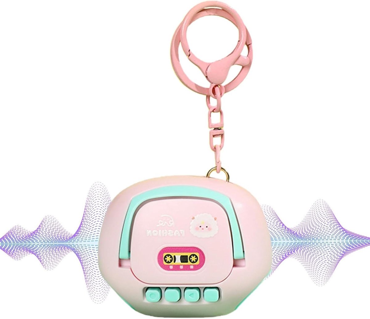 Opnameapparaat Mini - Geluid recorder - Notities Maken - Eénknopsbediening - 6 x 4.6 cm - Zwart