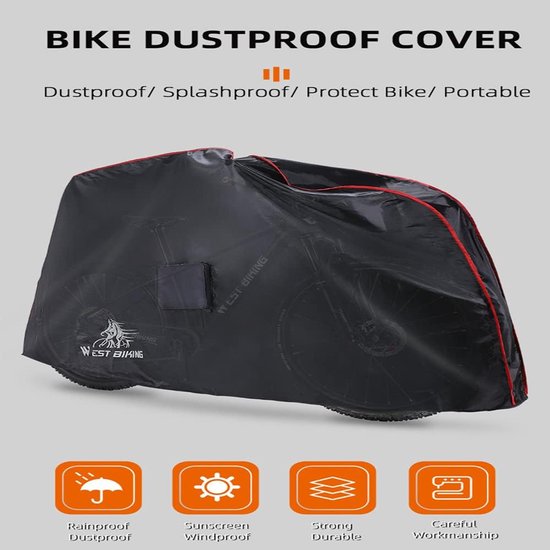 Fietsafdekking opvouwbare waterdichte buitenfietshoes voor 24" 26" 27.5" 700C fiets - Anti regen stof fiets regenhoes - Fietsenstalling accommodatie van Favoto — afbeelding 5