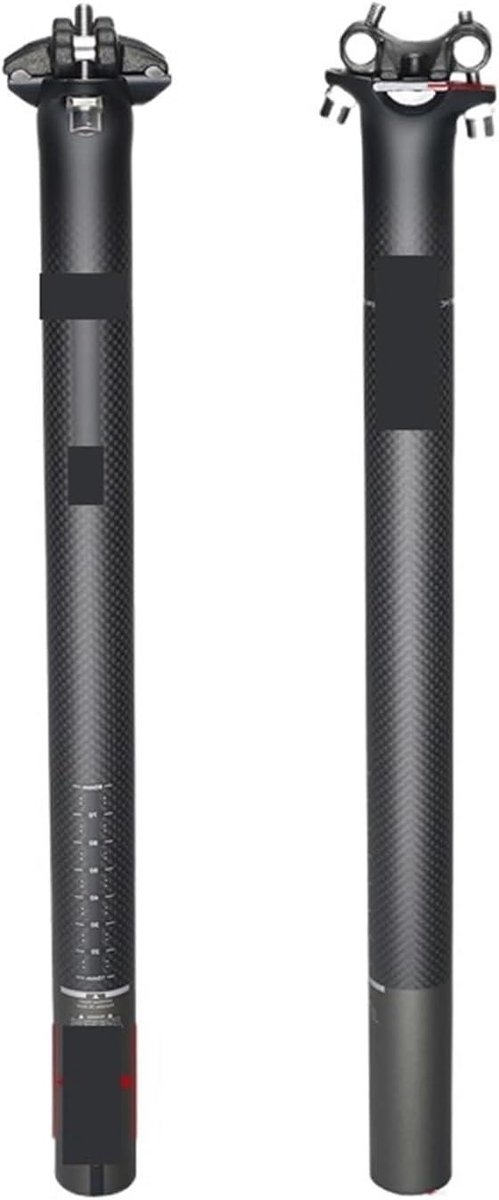 Fiets Zadelpen - Zadelpen Onderdeel - Comfortabel Fietsen - In Hoogte Verstelbaar - 272-400 mm - Zwart
