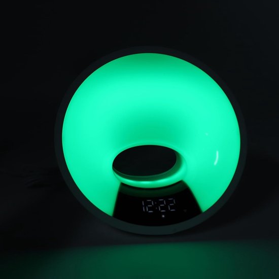 Wake-up Light - Sfeerlamp Klok - Rustig Ontwaken - Zonsopgang Simulatie - 91 x 43 cm - Wit — afbeelding 2