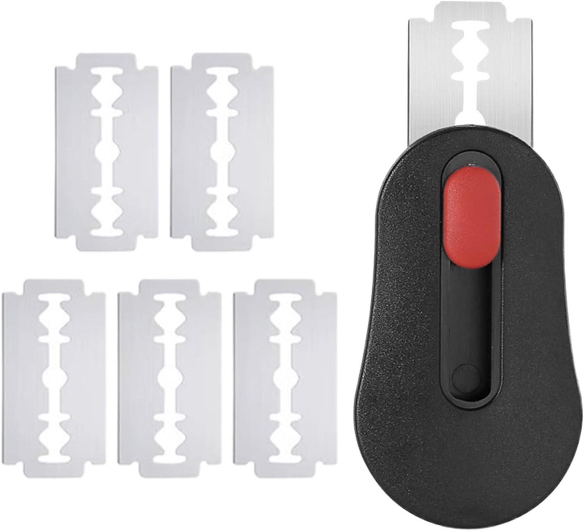 Broodscore Gereedschap - Deegsnijder - Brood Bakken - Magnetische Opslag - 7 Centimeter - Zwart