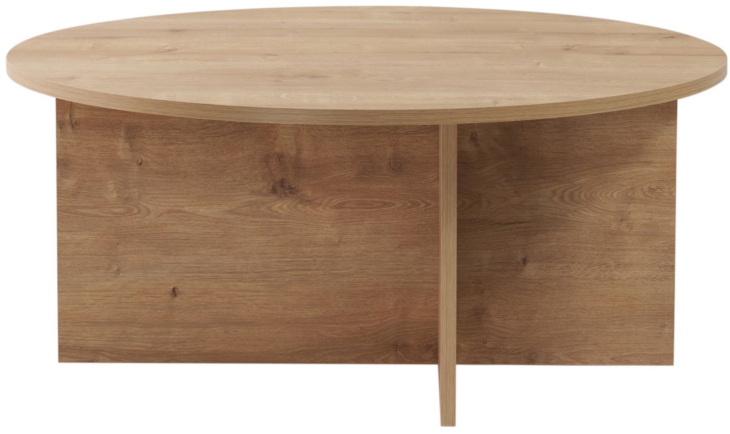 Skye Decor Houten salontafel "Sun" - 90 x 90 x 40 cm - Saffier Eiken