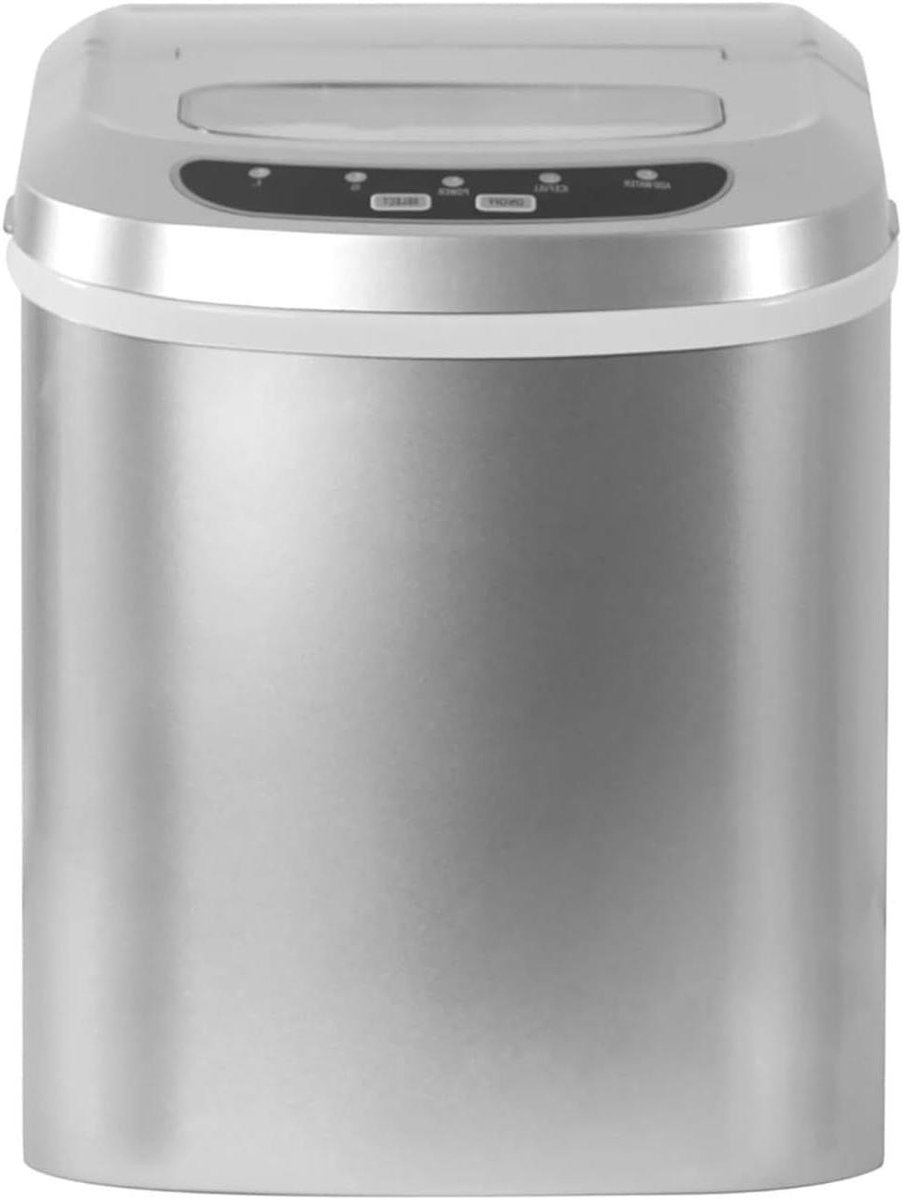 Mini IJsblokjesmachine - Aanrecht IJsmaker - Snelle IJsproductie - Twee IJsformaten - 15 kg per dag - Transparant