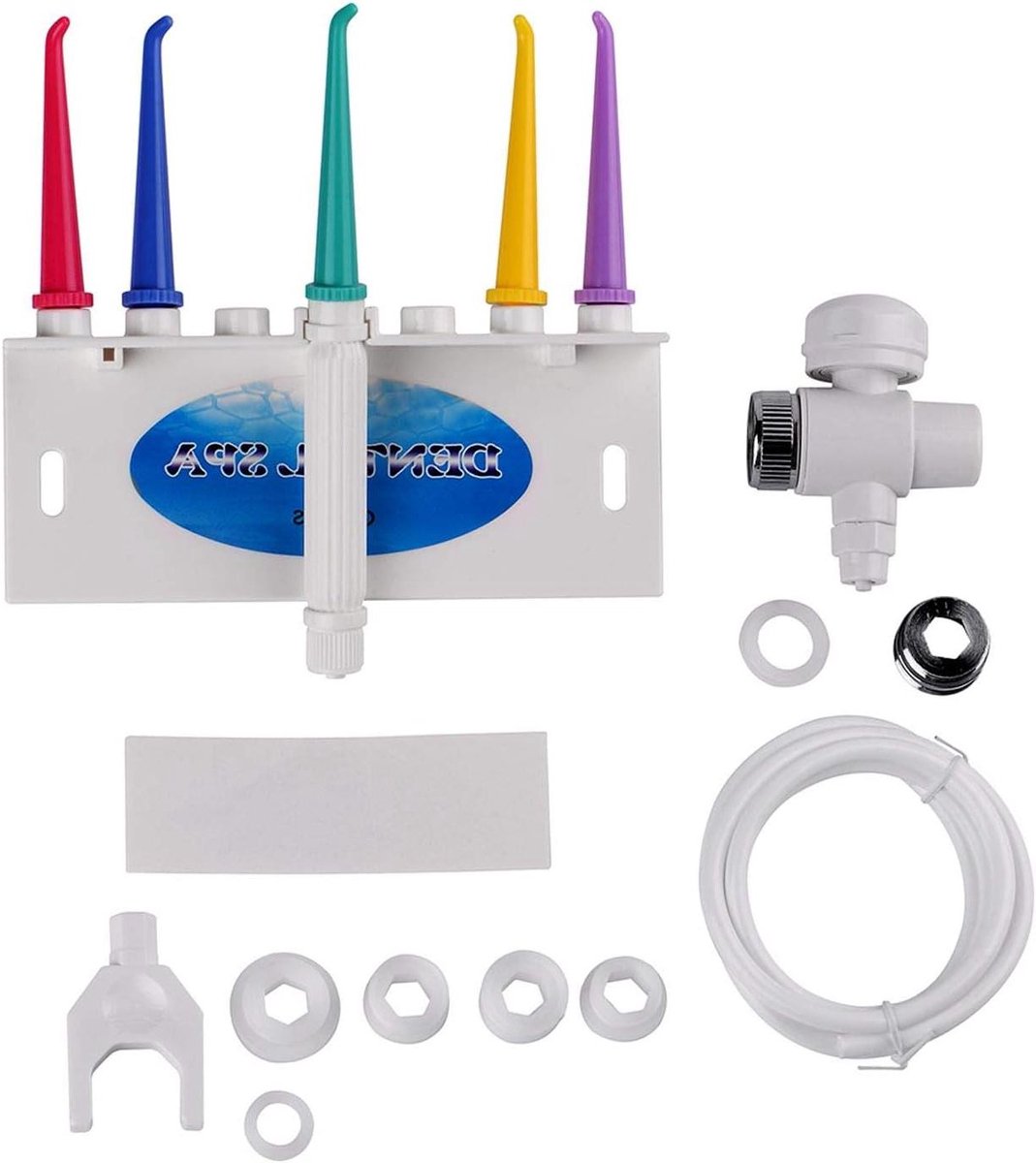 Monddouche Tandzijde - Water Flosser - Mondhygiëne Thuis - Verwijdert Afval - 19 x 13 x 47 cm - Wit