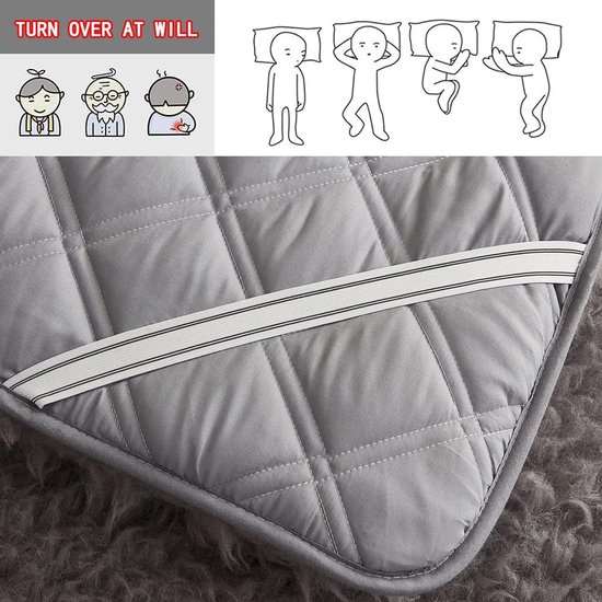 Opvouwbare Futonmatras - Vloerbed Rolbaar - Comfortabel Slapen - Zachte Pluche Stof - 90 x 190 cm - Warm Grijs — afbeelding 4