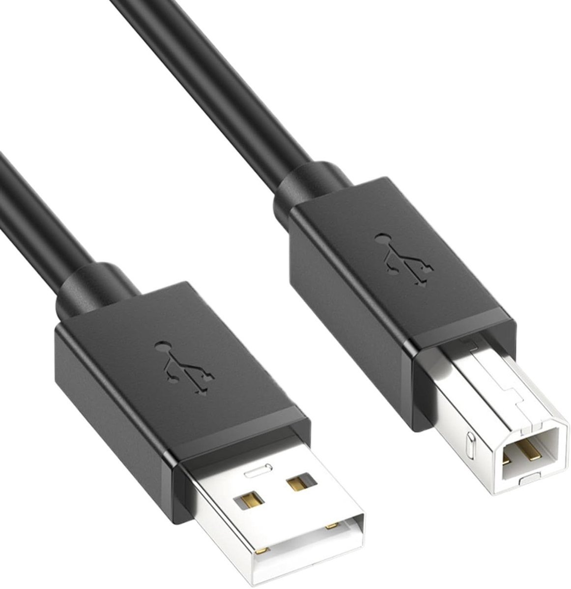 Printer Kabel - USB Printer Kabel - Snel Printen - Snelle Data Overdracht - 2.1m - Zwart