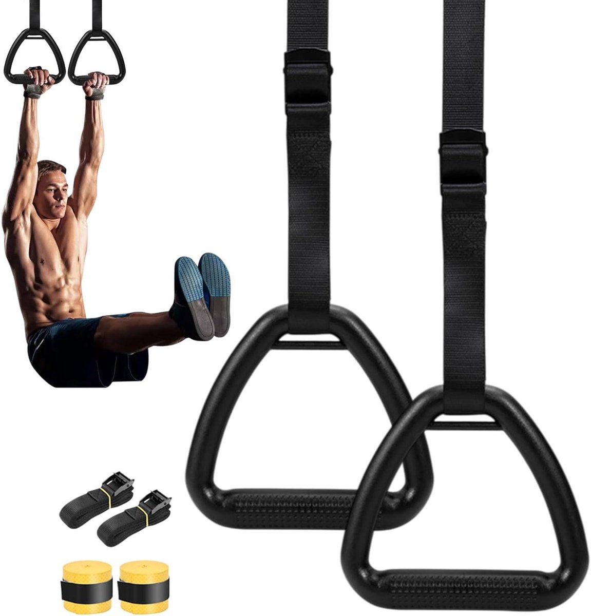 Gymnastiekringen - Trainingsringen Calisthenics - Kracht Training - Verstelbare Banden - 17 cm Lengte - Niet gespecificeerd