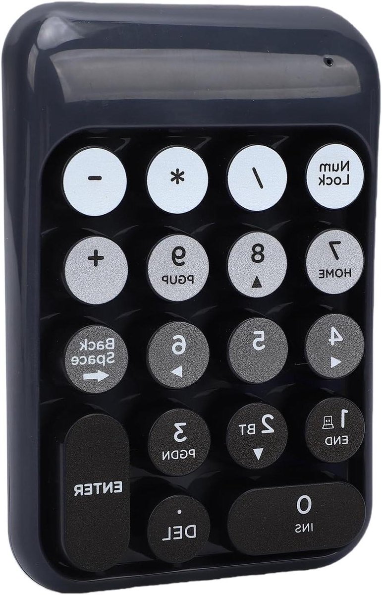 Numeriek Toetsenblok - Nummeriek Toetsenbord - Gegevensinvoer - Dubbele Verbinding - 18 Toetsen - Zwart