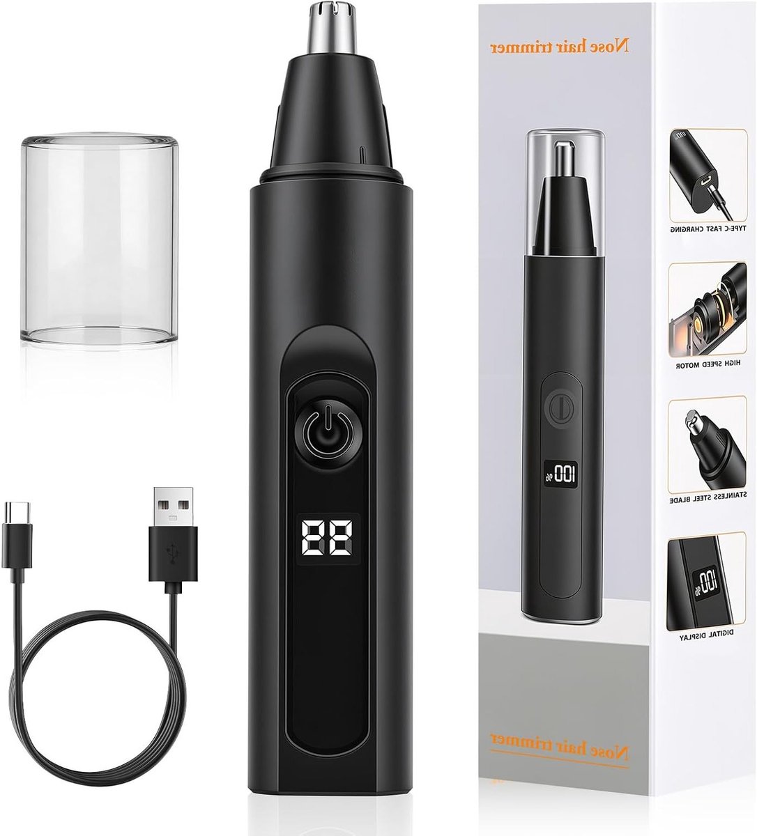 Equivera ® Neushaartrimmer - usb oplaadbaar - waterdicht - dames en heren