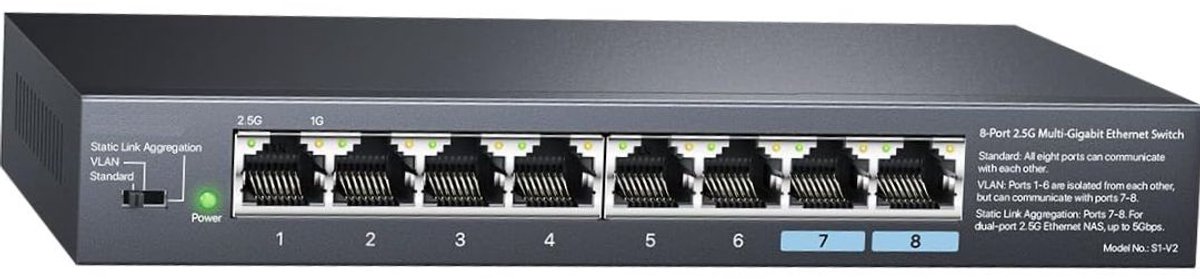 MKSS® Netwerk Switch - Netwerk Splitter - Unmanaged